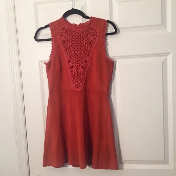 Topshop | Dresses | Rust Orange Dress With Crochet Lace Bodice | Poshmark Topshop | Dresses | Rust Orange Dress With Crochet Lace Bodice | Poshmark